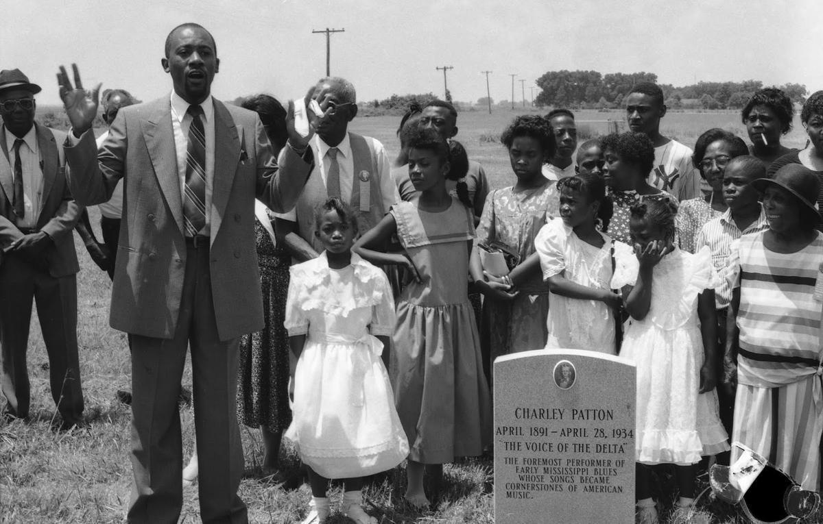 Charley Patton memorial by Mt. Zion Memorial Fund