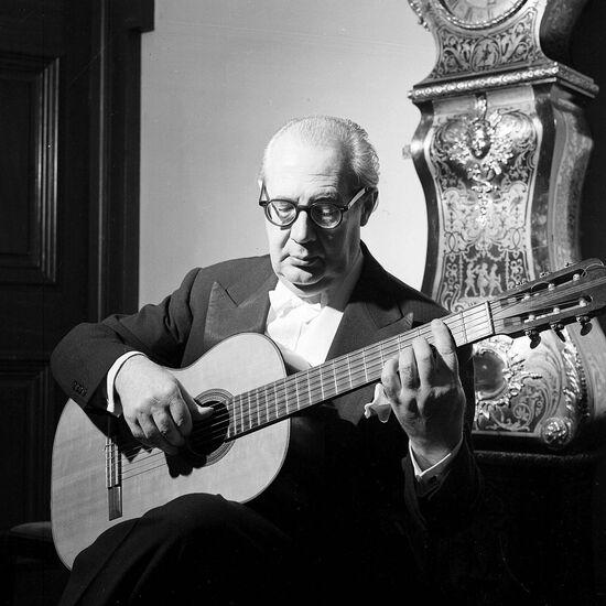 Andrés Segovia guitar portrait